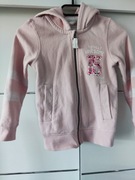 Bluza z kapturem różowa 122 128 