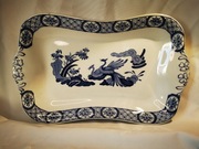 Ceramiczny półmisek Old Chelsea /Chinoiserie, styl orientalny ok. 1915r