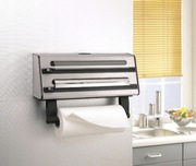 UCHWYT KUCHENNY NA PAPIER FOLIĘ ALUMINIOWĄ Z NOŻEM REGAŁ WISZĄCY ORGANIZER