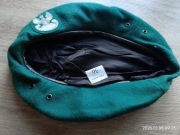 Beret Wojskowy Zielony MON z Orzełkiem - Nowy- rozmiar 56