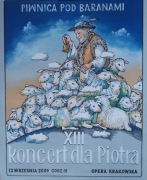 Plakat Piwnica pod Baranami XIII Koncert dla Piotra Skrzyneckiego