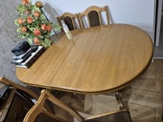 Zestaw mebli stół krzesła komoda sofa 