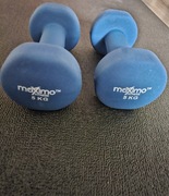 Hantle maximo fitness 2x5kg obciążenie siłownia okazja  nowe