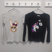 Bluzki cekiny 4 szt. 140