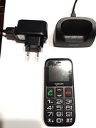 Telefon MAXCOM MM426 SE Czarny,podst.z ładowarką,uzyw.