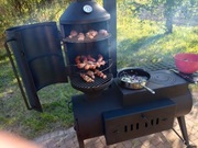 kuchnia do ogrodu opalana drewnem.