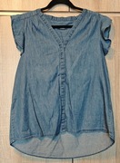 InExtenso jeansowa bluzka falbanka tshirt  M/38