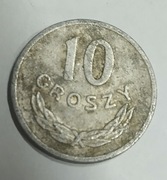 Moneta 10 groszy 1968 rok nie czyszczona 
