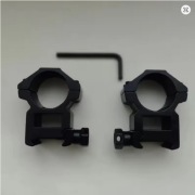 Montaż lunety dwuczęściowy niski 1" szyna 22mm picatinny do wiatrówki