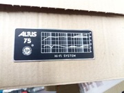 Altus 75 HGS Tonsil tabliczka znamionowa aluminiowa 