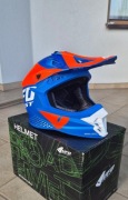 NOWY Kask UFO Plast Intrepid L/XL 61-62 cm MX Cross Enduro Blue/Orange