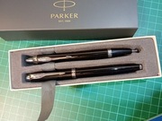 Pióro i długopis Parker IM czarna laka CT (chrom) nowy w pudełku