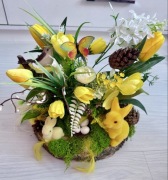 stroik wiosenny dekoracja wielkanocna