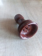 Cybuch gliniany tradycyjny pokryty glazurą, brązowy, klasa II (60)