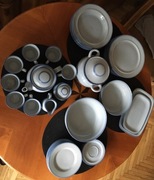 Porcelit Pruszków PRL  zastawa stołowa nowa 40 sztuk na 6 osób 