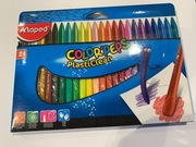 Kredki Maped Color'peps Plasticlean 24 kolory trójkątne ergonomiczne