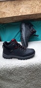 Buty trekkingowe męskie 41 czarne outdoor wysoki bieżnik wkładka 25 cm nowe