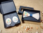 Mucha męska kolczyki zestaw "Kongres" Folklor Exclusive Mvcha Nie Siada 