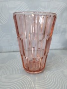 Stary rozalinowy wazon Art Deco 