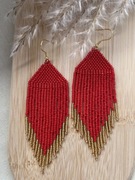 Kolczyki z japońskich koralików.