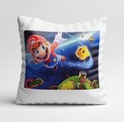 Super Mario Galaxy gra prezent dla gracza geeka nerda dla niego poduszka