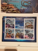 Gwinea Bissau 2010 Mi 4569-73 arkusz węże idealna pozycja