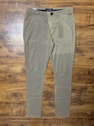 Spodnie chinos bawełniane kremowe chinosy Petrol Industries W30 L34 S