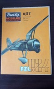 MAŁY MODELARZ 6/87 SAMOLOT MYŚLIWSKI PZL P-24 G