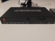 Konwerter cyfrowo analogowy z pilotem,3 x TOSLINK, 1xCOAXIAL,wyjście RCA