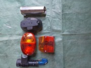 Lampy przyczepka,stacyjka fiat punto1,wydech końcówka