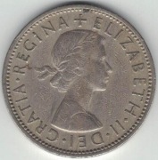 Wielka Brytania 2 szylingi two shillings (floren) 1963 28,4 mm - nr 3