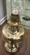 Stara mosiężna lampa naftowa Antyk 7 sygnowana Belgia
