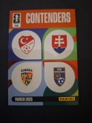 PANINI FIFA WORLD CUP 2026 CONTENDERS 516 Turkey-Romania, Slovakia-Kosovo