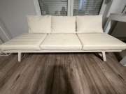 Rozkładana sofa ogrodowa ławka leżak Libanc, 3-osobowa Sklum