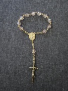 Różaniec dziesiątka metal i koraliki