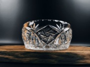 Szklana misa kryształowa 18cm Kryształ PRL