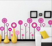 Naklejka na ścianę, dmuchawce, kwiaty