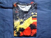 Sprzedam wielokolorową koszulkę z napisem GERMANY mało co używana tanio