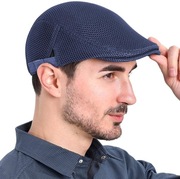 Męski kaszkiet czapka z daszkiem niebieski