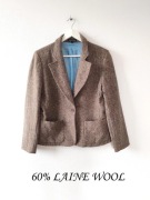 Wełniana Marynarka Żakiet Vintage y2k Diapositive Wool Jacket blezer 80 90s