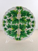 Przepiękna rzeźbiarska patera Meissen Miśnia I. gatunek XIX w. winorośl