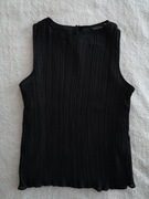 Czarna elegancka plisowana bluzka New Look 42 jak nowa
