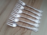 POSREBRZANE WIDELCZYKI DO CIASTA TORTU COHR DANIA 