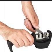 Ostrzałka do noży kuchennych, trzyfazowa ręczna 3w1