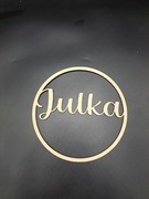 Obręcz drewniana do makramy - personalizowana!