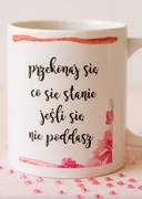 Hit kubek 330ml motywacja super mega prezent niej niego gratis breloczek 