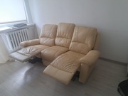 Sofa skórzana rozkładana
