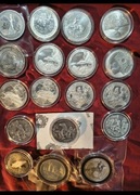 Moneta srebrna 1 oz Ag 999 uncja bulion z lekkim premium bdb stan