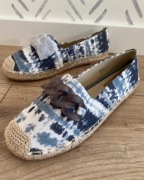 Espadryle z ozdobą na słomkowej podeszwie Seastar rozm 40
