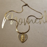 Medalik łańcuszek z Guadalupe Maryja serduszko